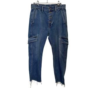 Vince Cargo Ankle Trouser Jeans Size 26 Button Fly 100% Cotton 22" Inseam